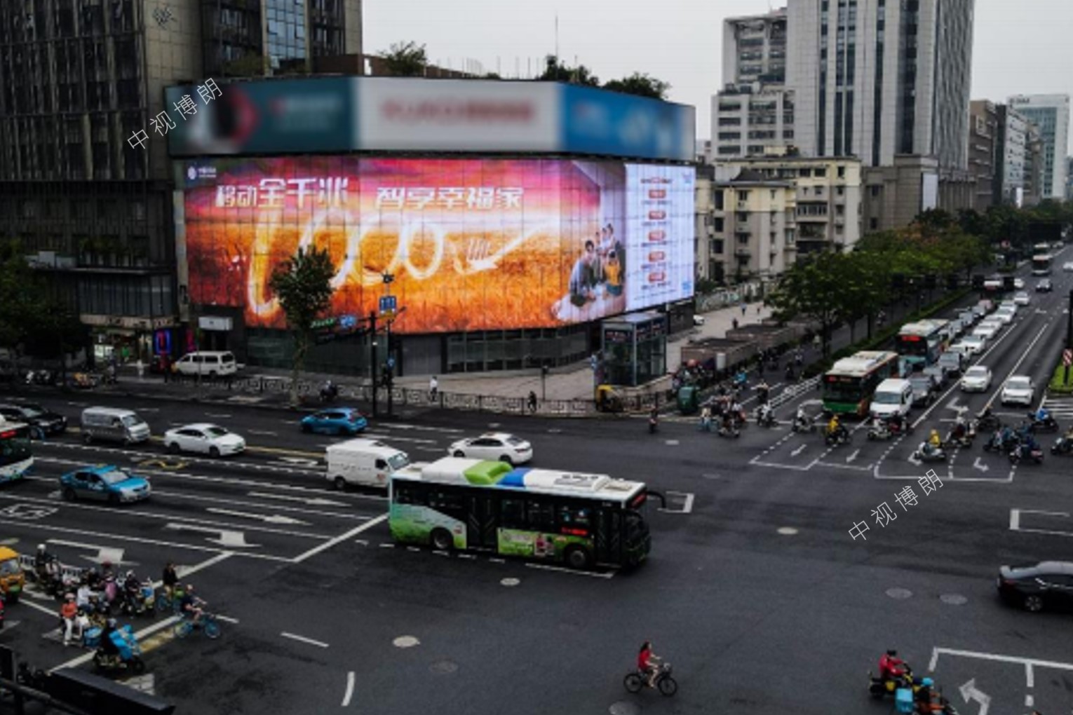 杭州LED大屏广告-杭州凤起之光屏广告-杭州地标广告