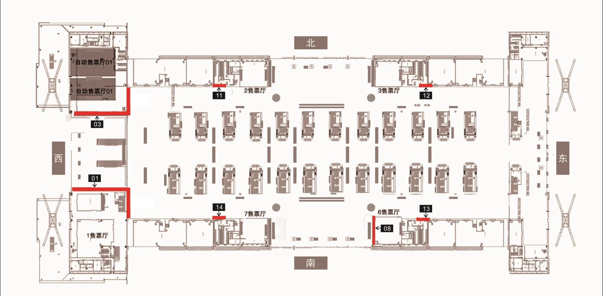 Chengdu East Station Advertising-Giant lightbox on the west side of the entranceBitmap