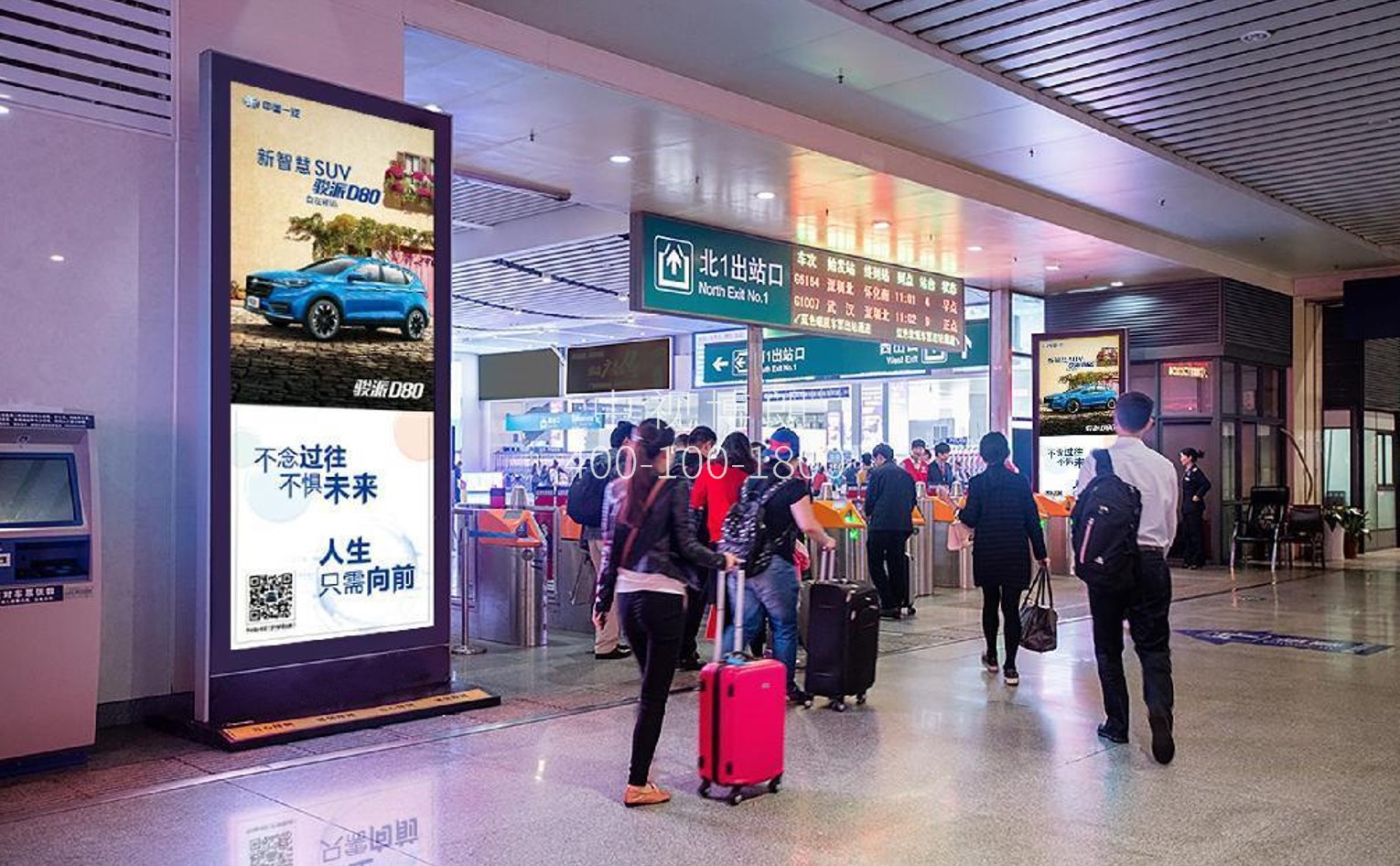 长沙南站广告-出站口LED刷屏套装