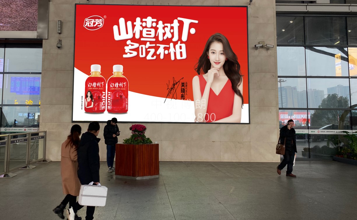 长沙南站广告-西广场落客平台灯箱
