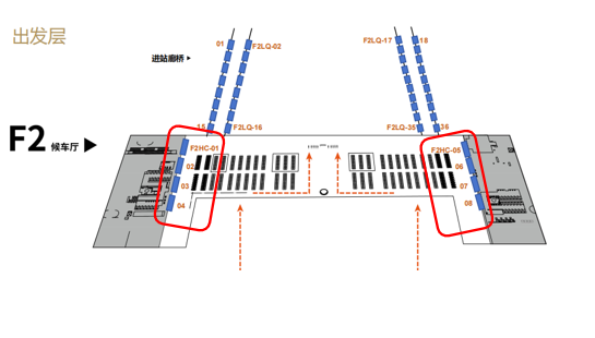 大理站-二楼候车厅灯箱点位图