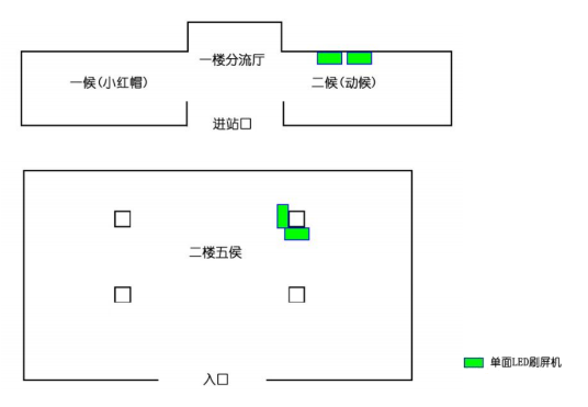 达州站-候车室独立刷屏套装点位图