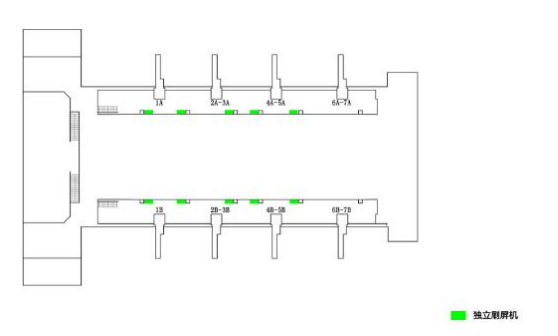 Datong South Station-Independent screen brushing set for waiting roomBitmap