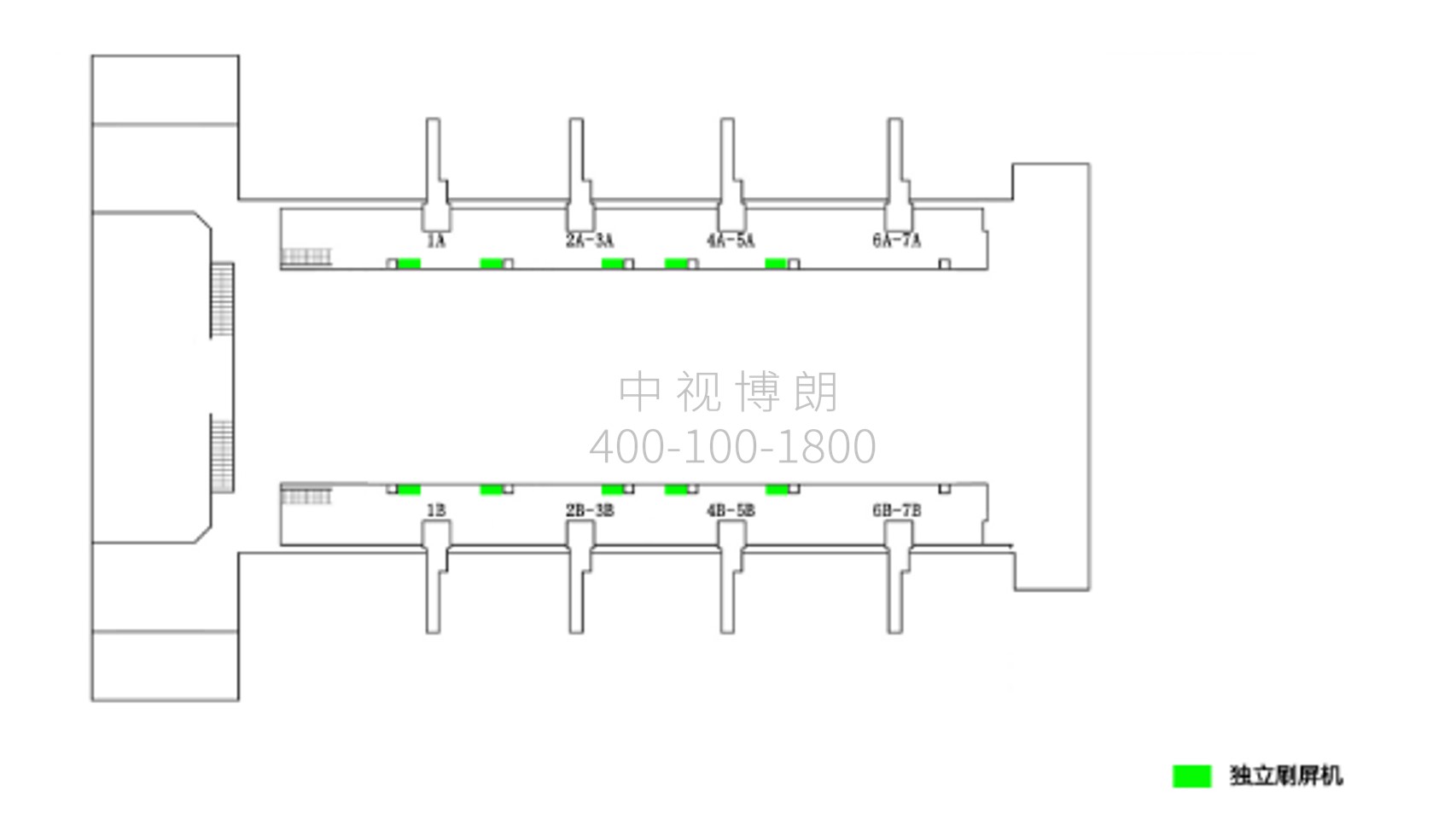 大同南站-候车室独立刷屏套装点位图