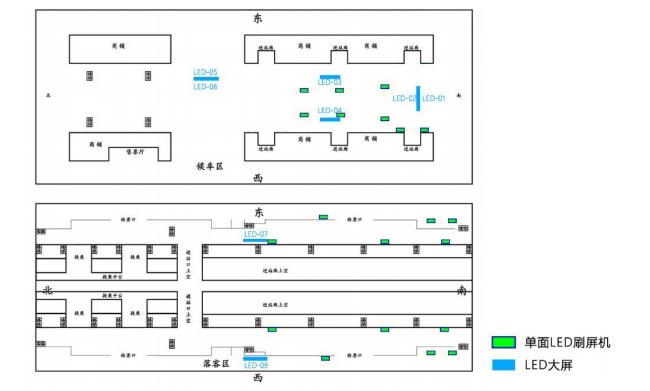 Foshan West Station advertisement-East/South Entrance LED Screen SetBitmap