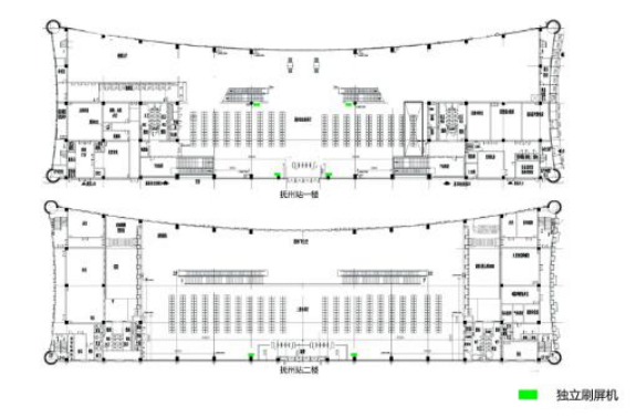 Fuzhou Station Advertisement-Independent screen painting set for station waiting roomBitmap