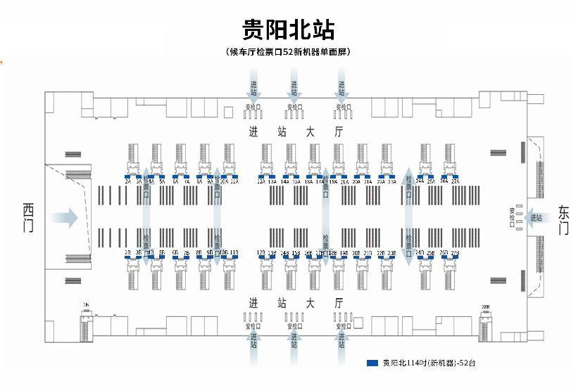 贵阳北站广告-检票口LED屏套装点位图