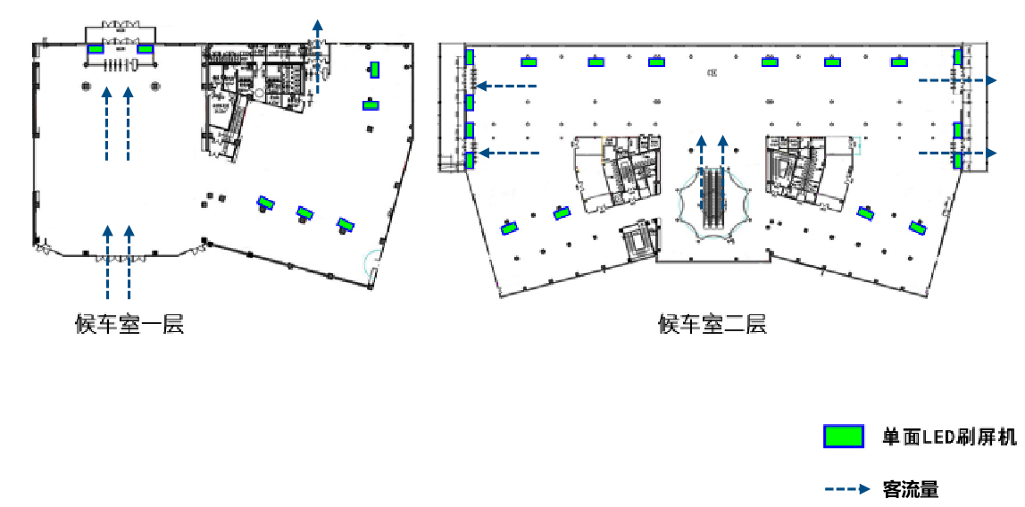 呼和浩特站广告-进站候车室刷屏套装点位图