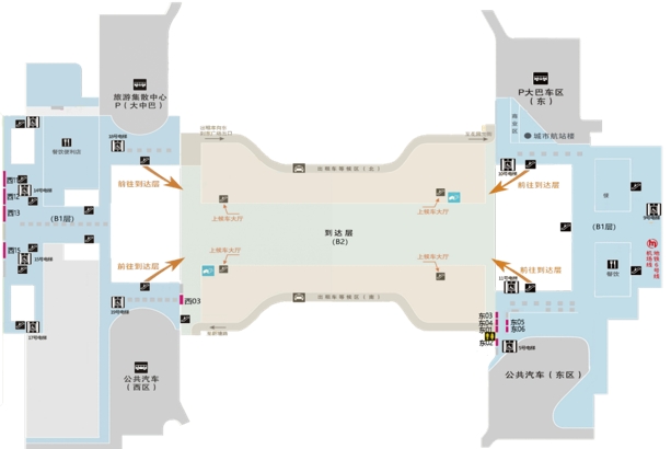 杭州东站广告-一层东出站口灯箱位置图