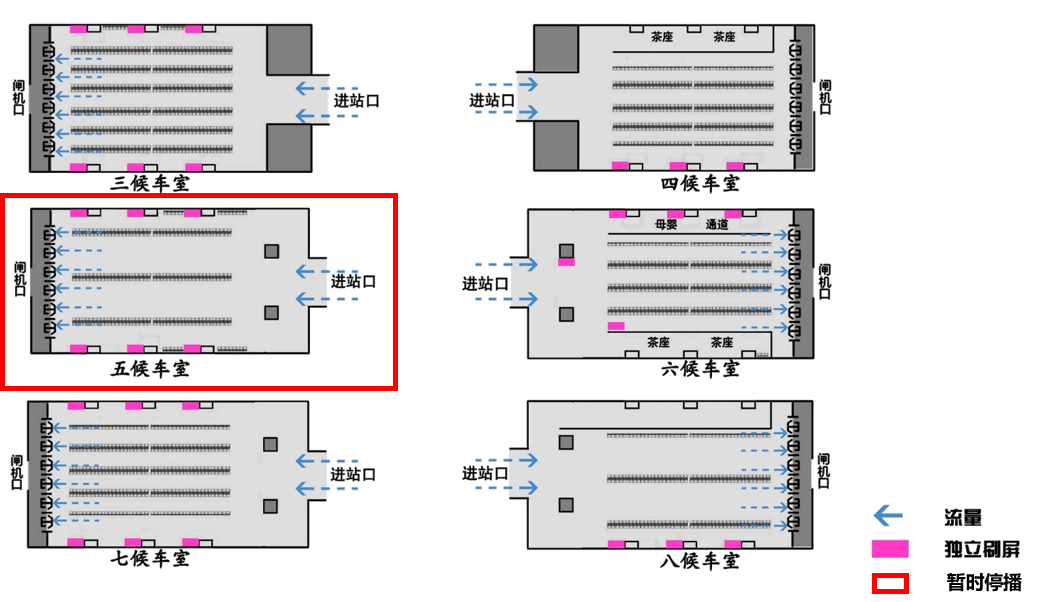 杭州站广告-候车室独立刷屏套装点位图