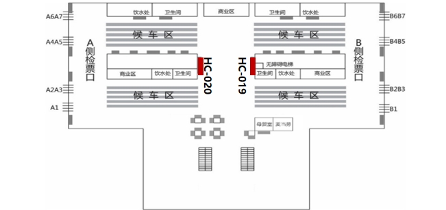 济南站广告-进站候车厅灯箱3点位图