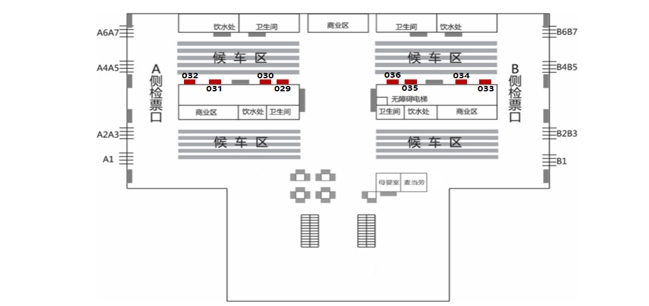 济南站广告-进站候车厅灯箱1点位图
