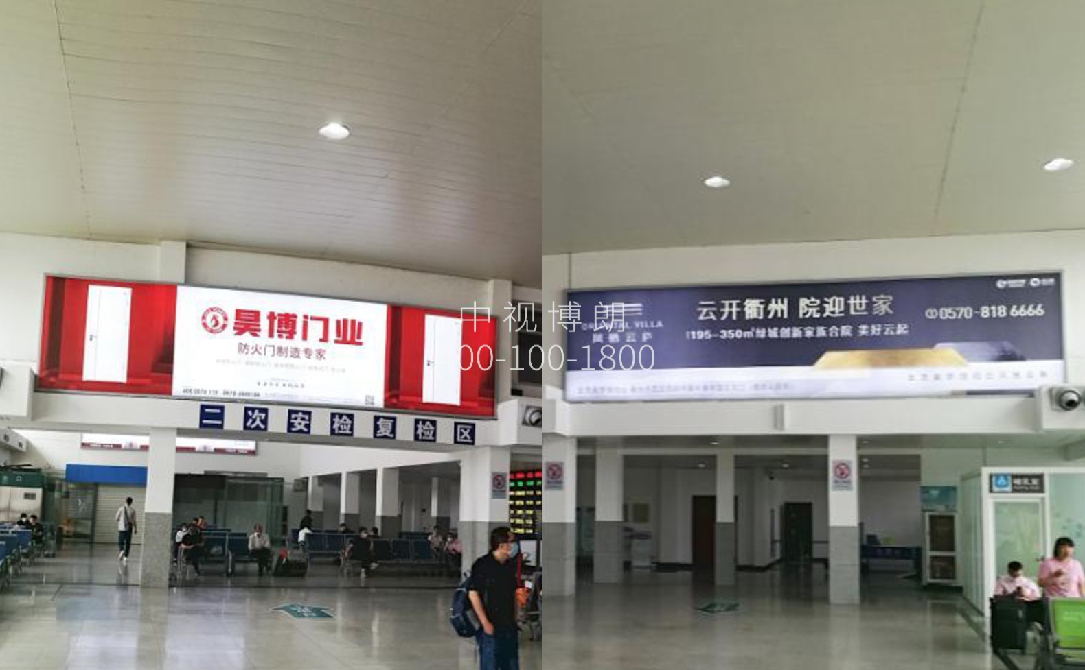 江山站广告-候车厅两侧灯箱