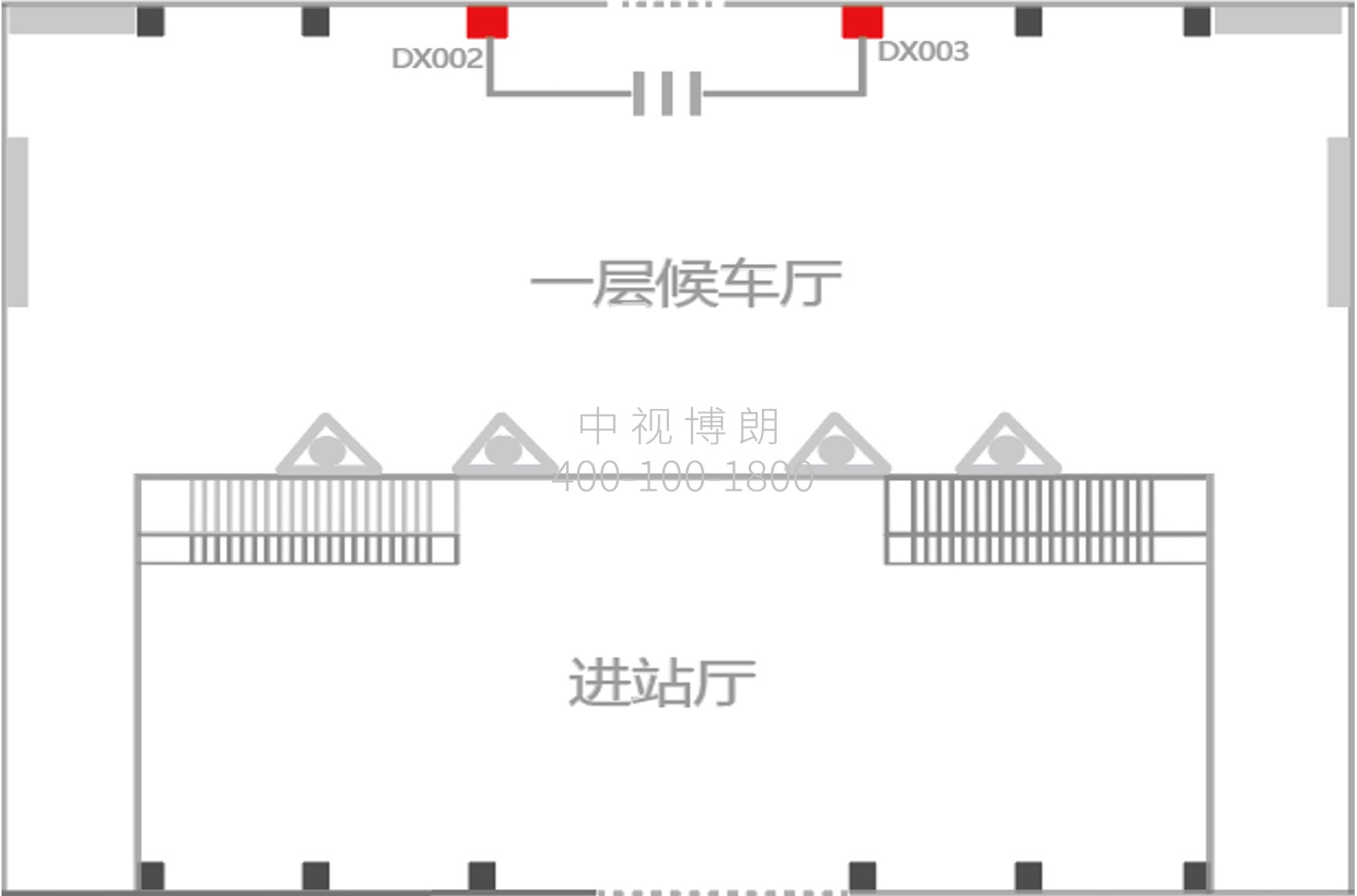 莱阳站广告-检票口灯箱套装点位图