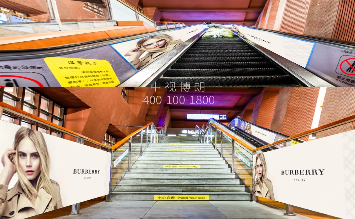 西藏火车站广告-进站通道贴膜套装点位图