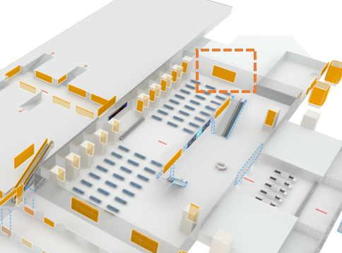 丽江站-F1层出发候车厅西墙面灯箱点位图