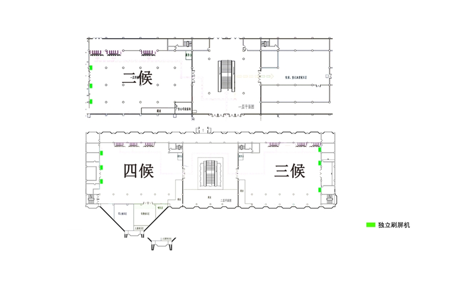 洛阳站广告-候车室独立刷屏套装点位图