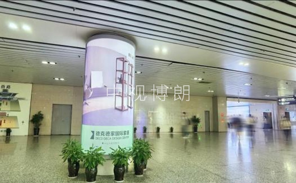 宁波站广告-南广场通道包柱