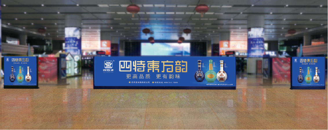 南昌西站广告-换乘大厅灯箱