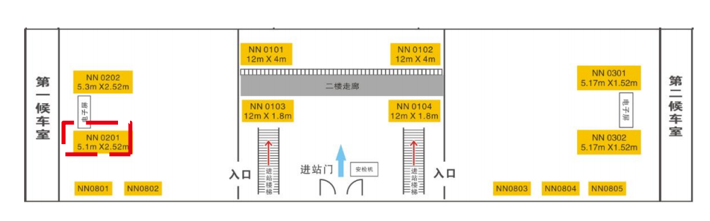 南宁站广告-第一候车室灯箱1点位图