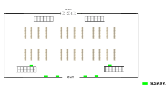 日照西站广告-候车室独立刷屏套装点位图