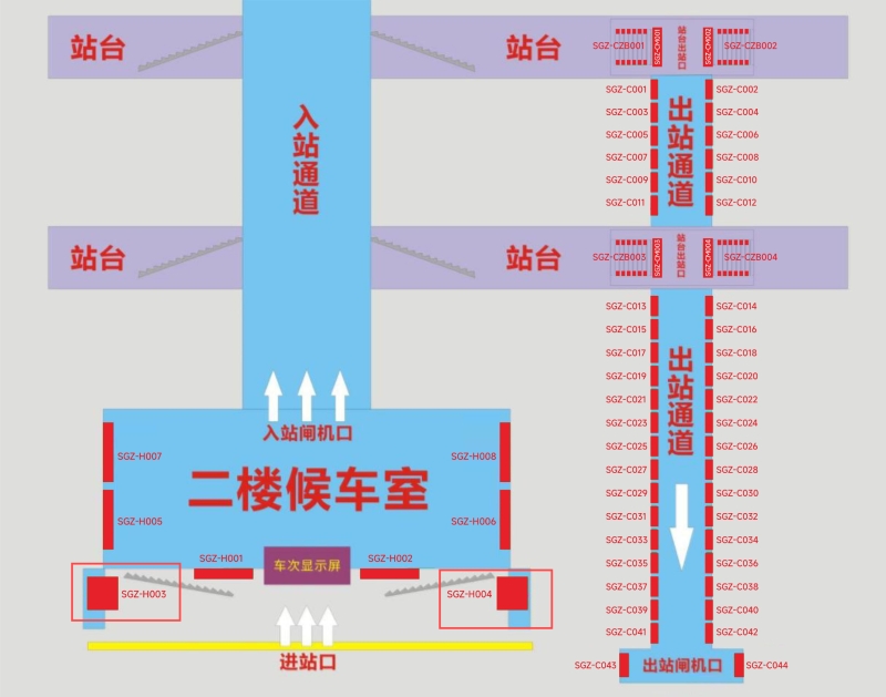 韶关站广告-候车厅墙面灯箱3/4点位图