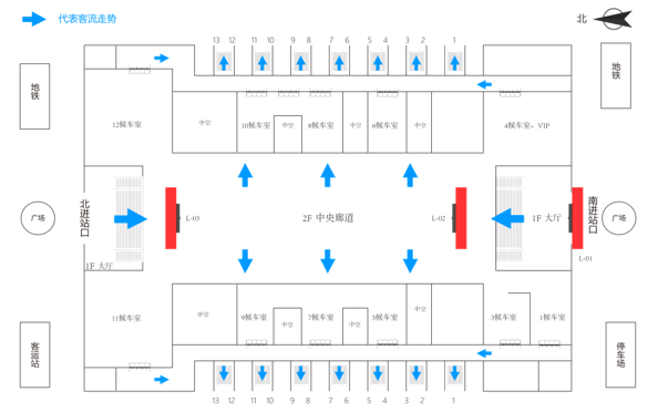 上海站广告-进站厅LED电子屏套装2点位图