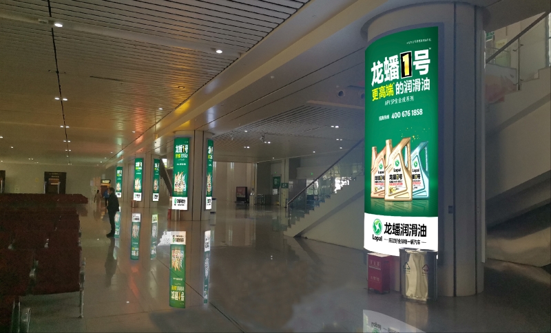 商丘站-一层候车大厅包柱灯箱
