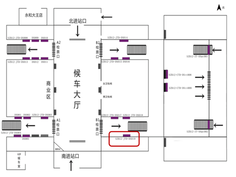 Suzhou North Station-Southeast entrance passage, south wall, west light boxBitmap