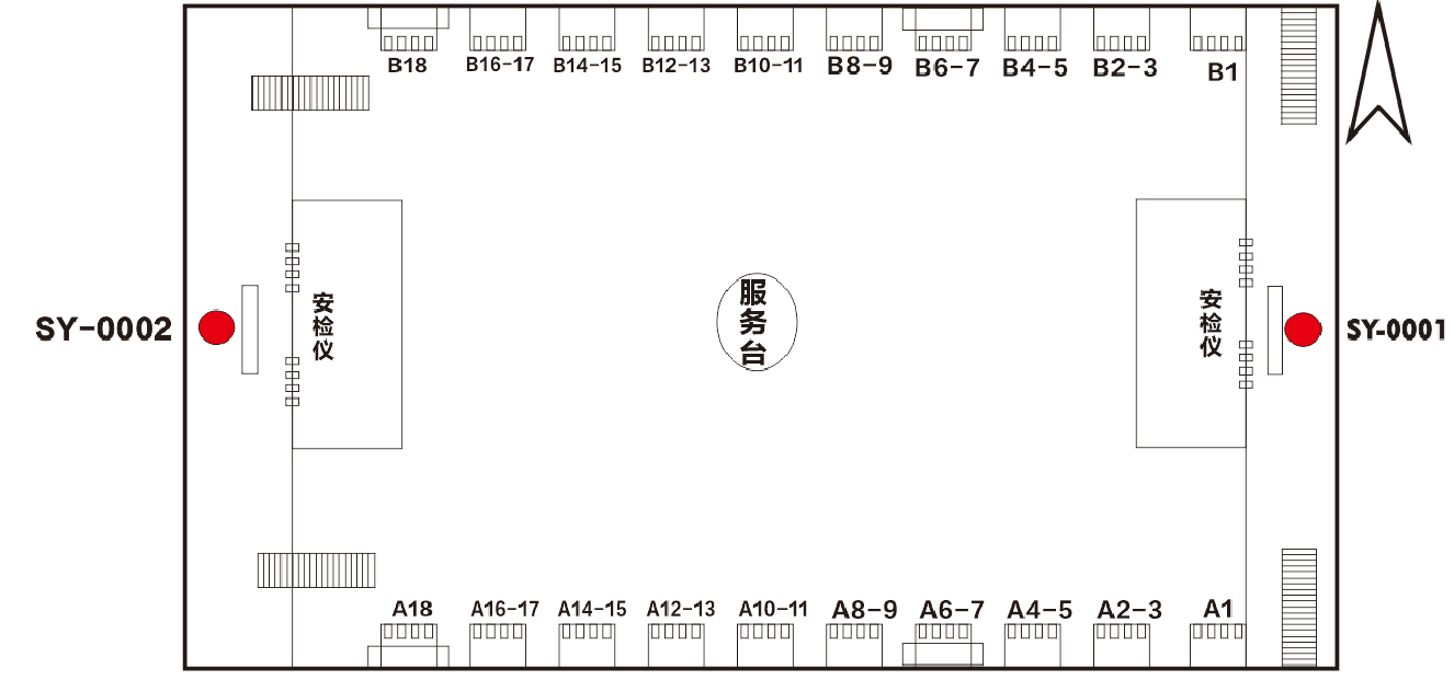 沈阳站广告-候车厅东西两侧玻璃幕墙套装点位图