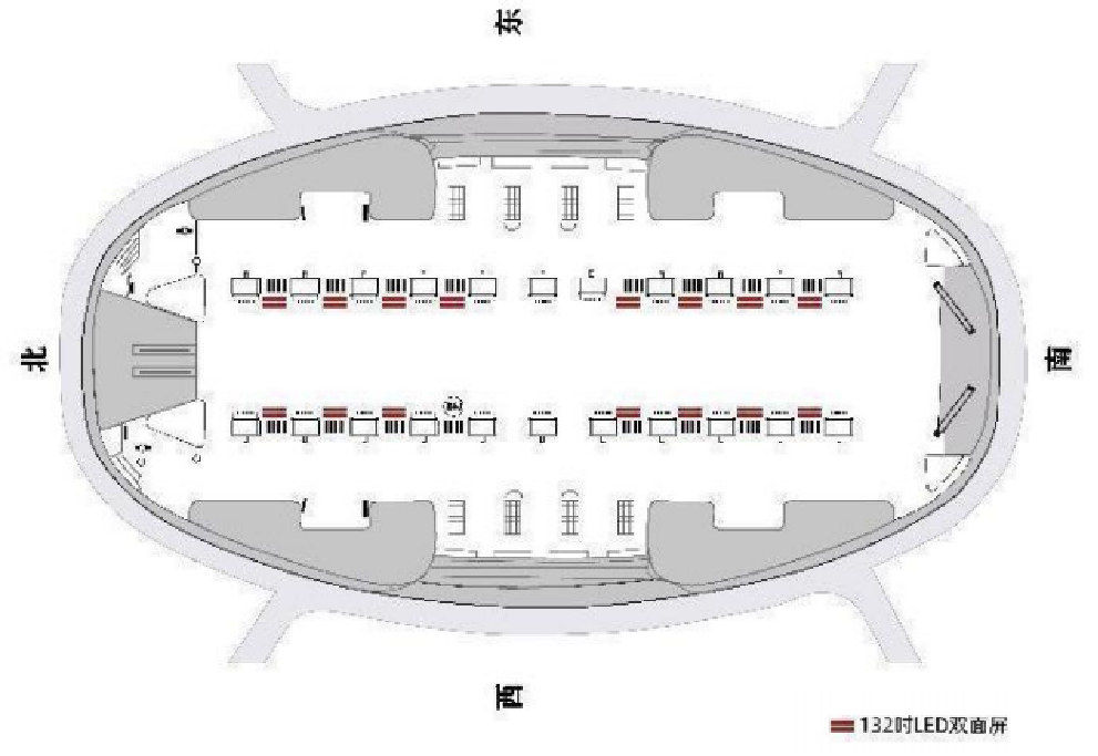 Tianjin West Station Advertising-Independent screen brushing set for waiting hallBitmap