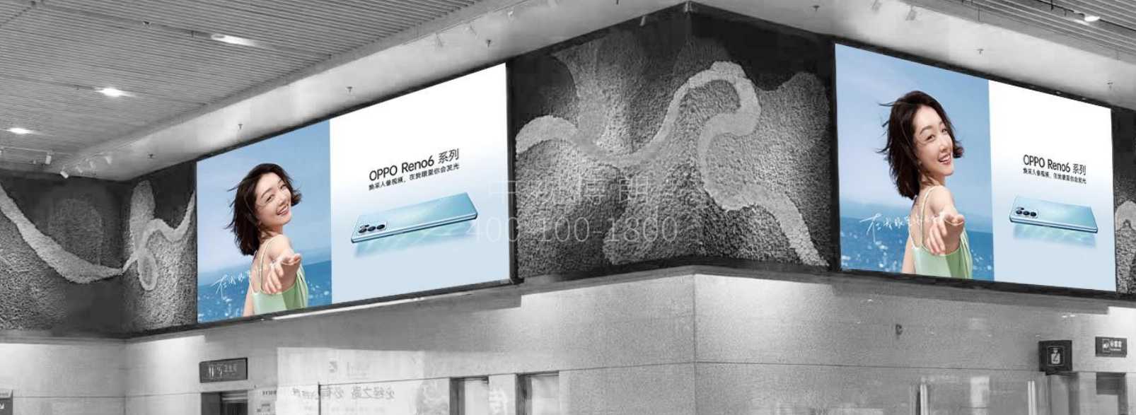 西安北站广告-南北出站口东西侧灯箱