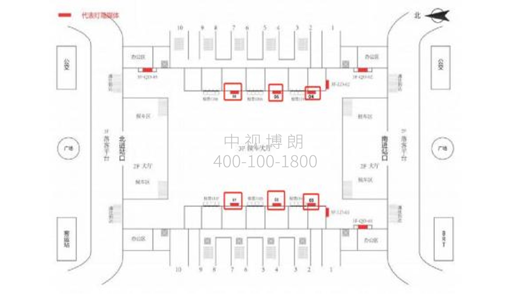 厦门北站广告-进站候车厅灯箱2点位图