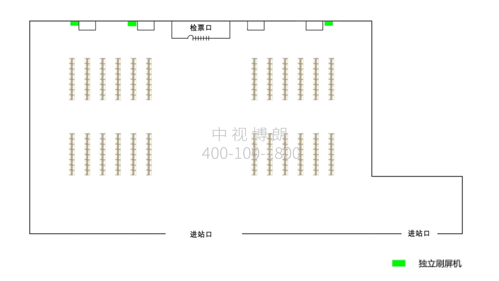 Xianyang North Station-Independent screen brushing set for waiting roomBitmap