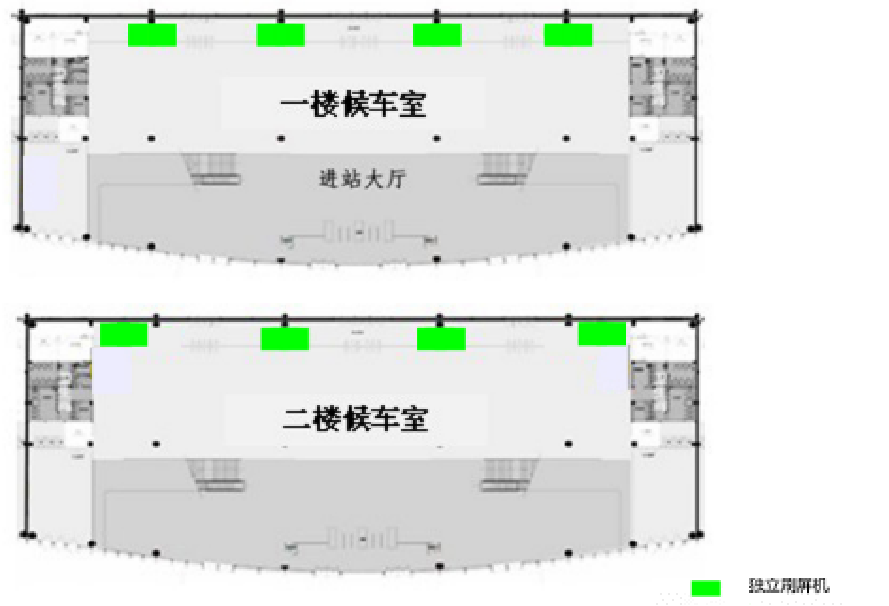 徐州东站广告-候车室独立刷屏套装点位图