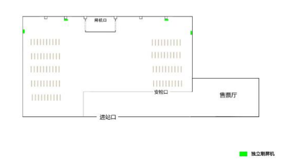 Advertising at Yuncheng North Station-Independent screen brushing set for waiting roomBitmap