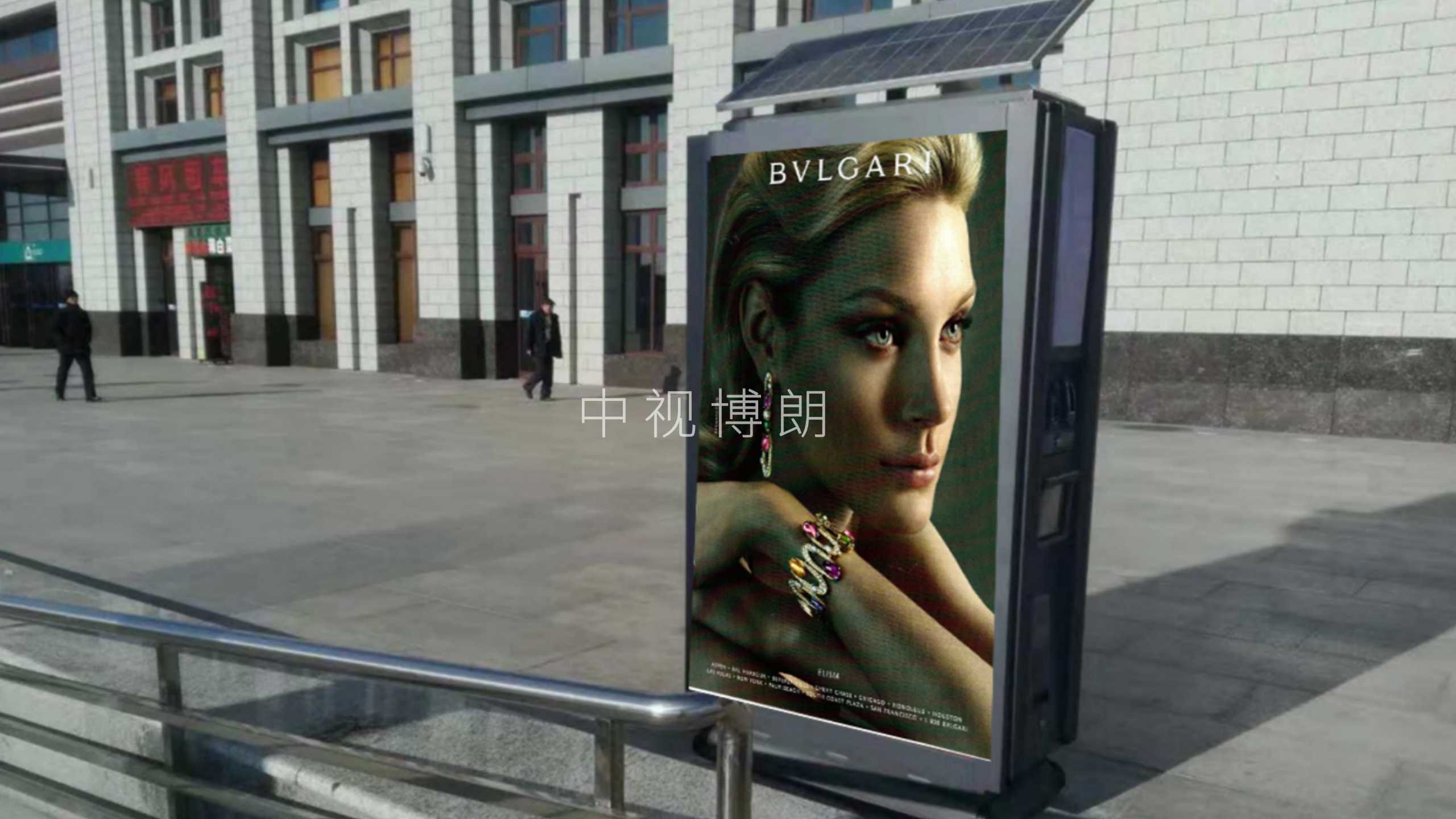 延吉西站广告-西站广场果皮箱