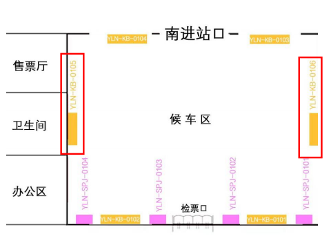 杨凌南站-候车大厅墙体看板2点位图