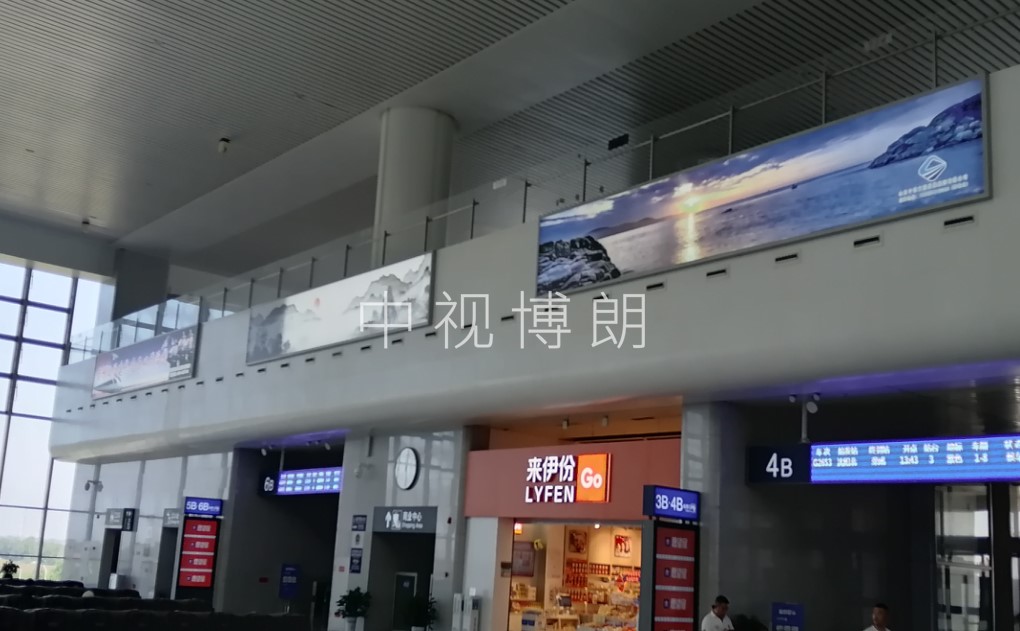 淄博北站广告-候车室商业夹层墙面灯箱