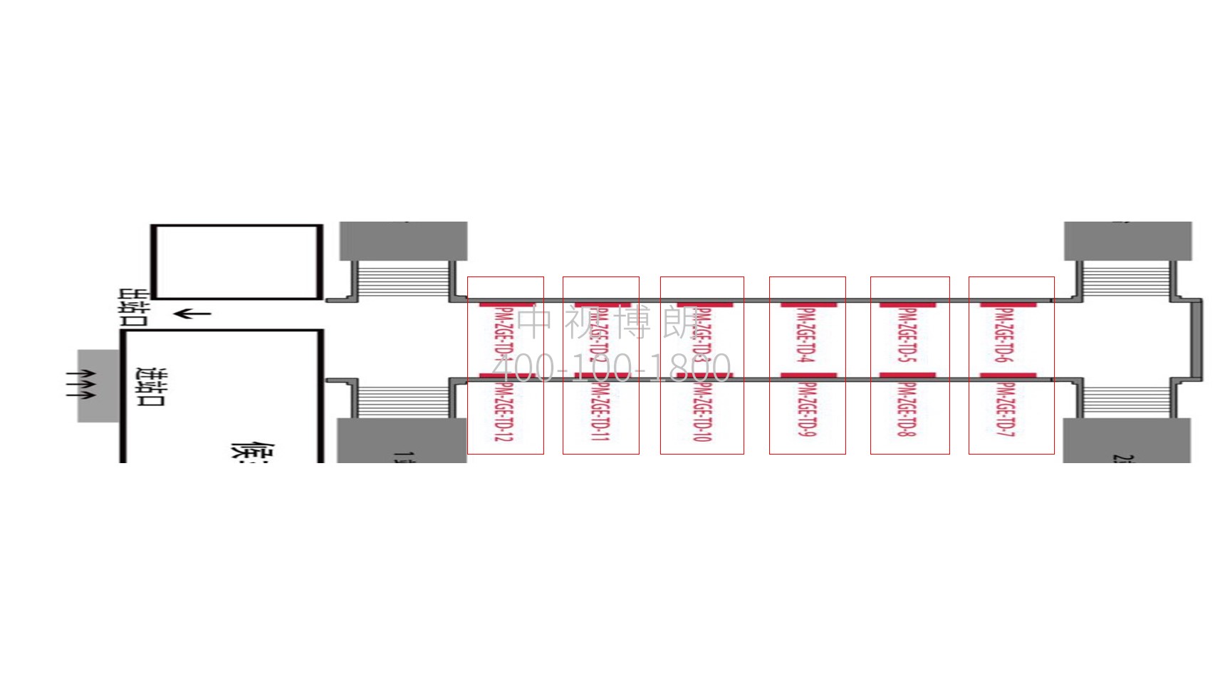Zhungeer Station Advertisement-Exit channel light boxBitmap