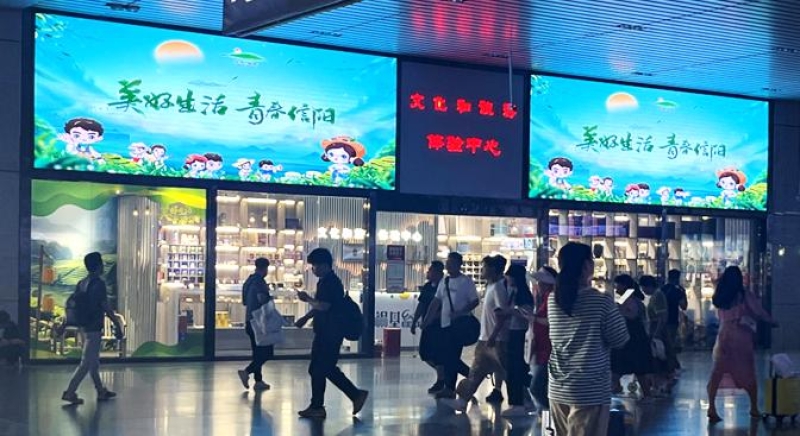 郑州东站广告-出站通道西北出口LED屏