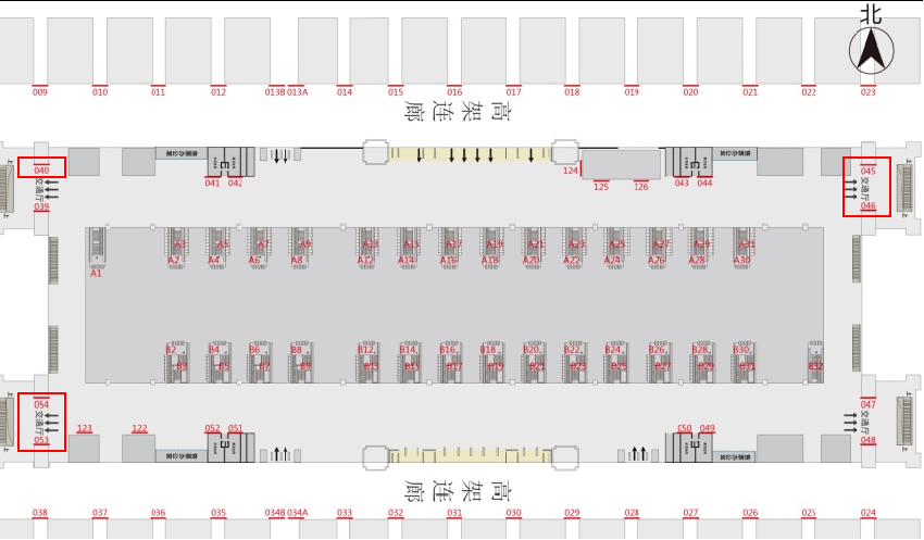 郑州东站广告-进站口内嵌灯箱点位图