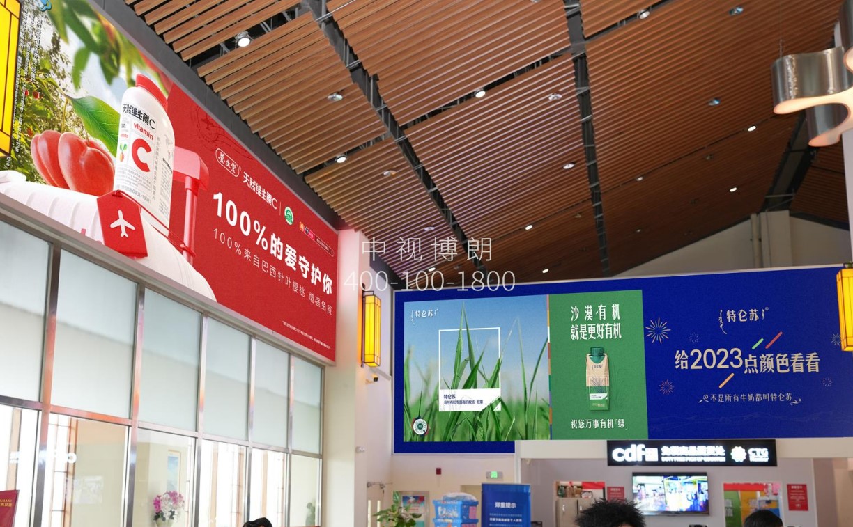 琼海博鳌机场广告广告-F2出发厅高空灯箱