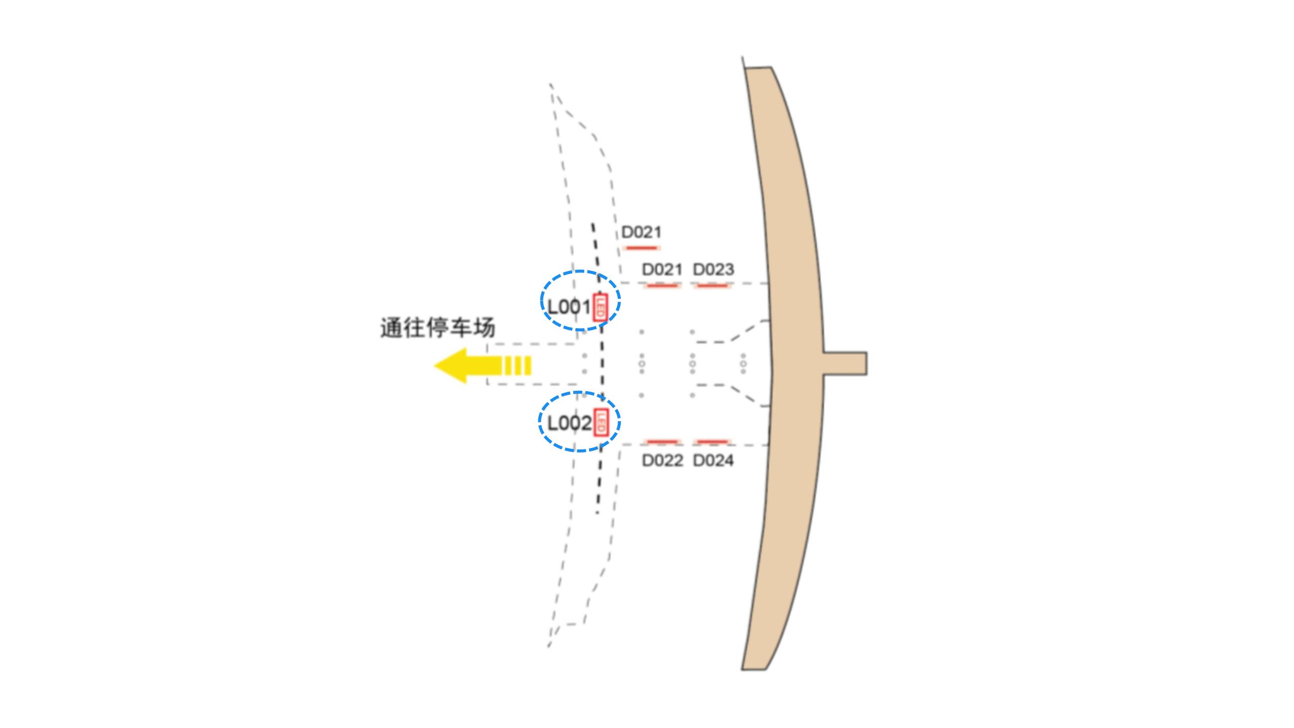 T3C一层到达出租车上车区域LED屏点位图