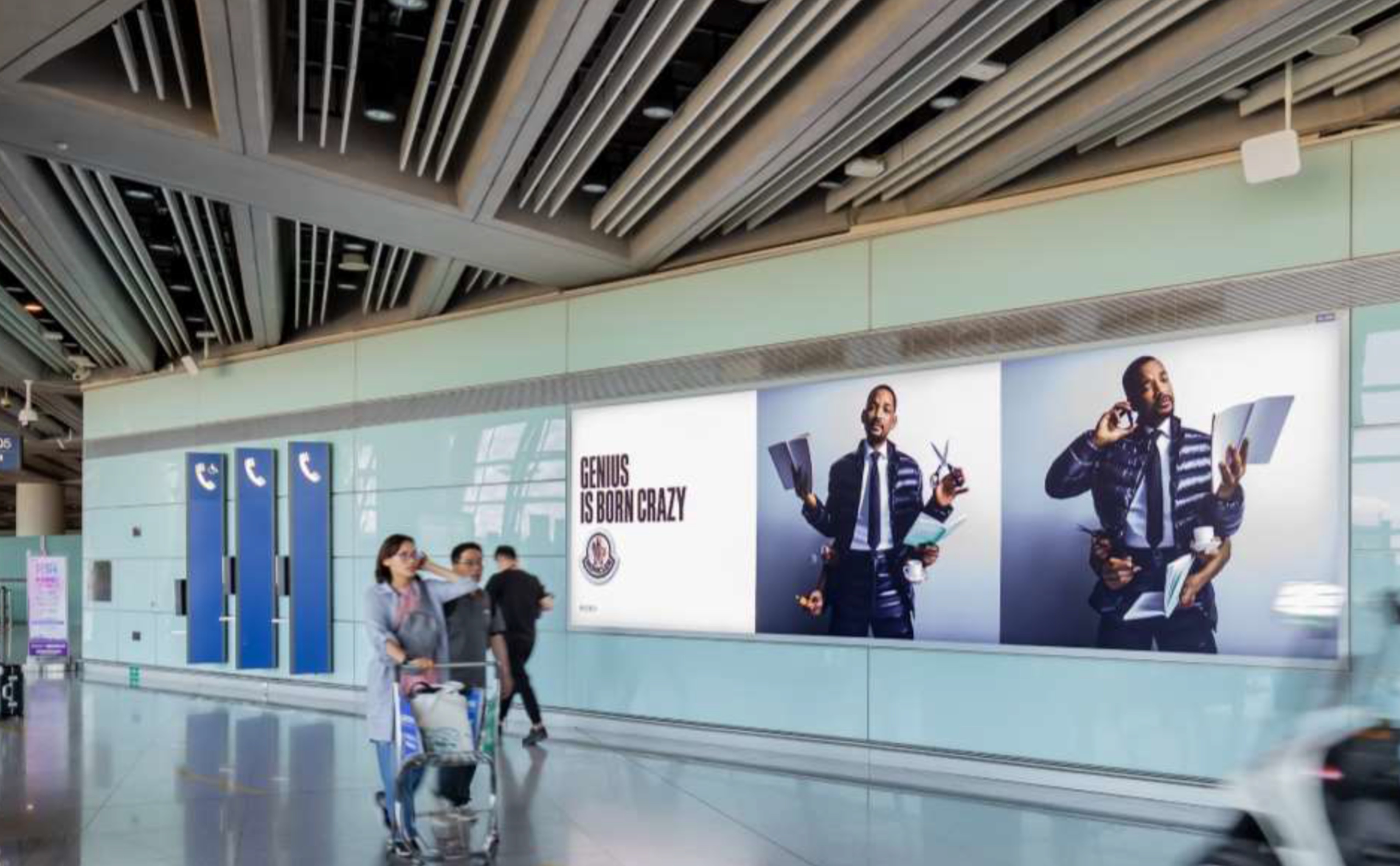 T3 Terminal Light Box Advertising at Capital Airport