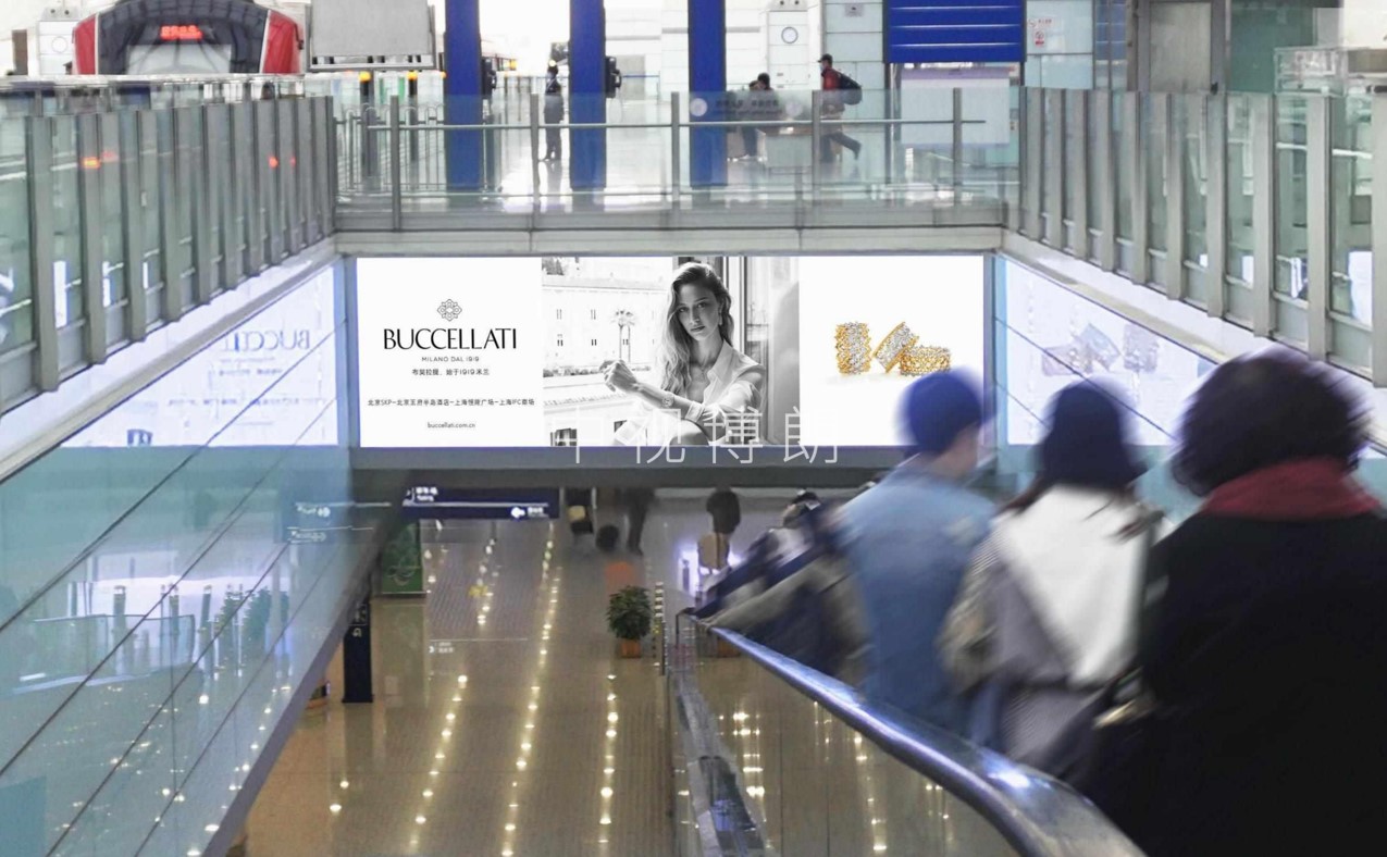 LED screen advertising at Capital Airport