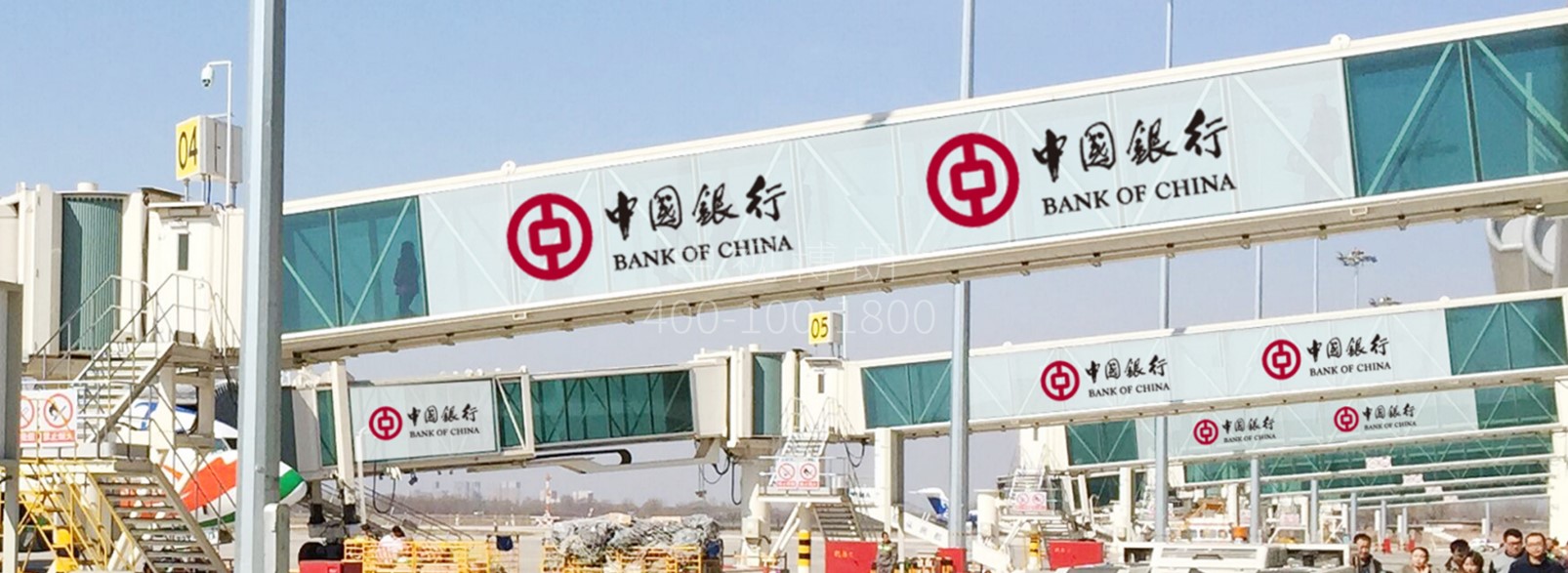 包头机场广告广告-出发外廊桥贴纸