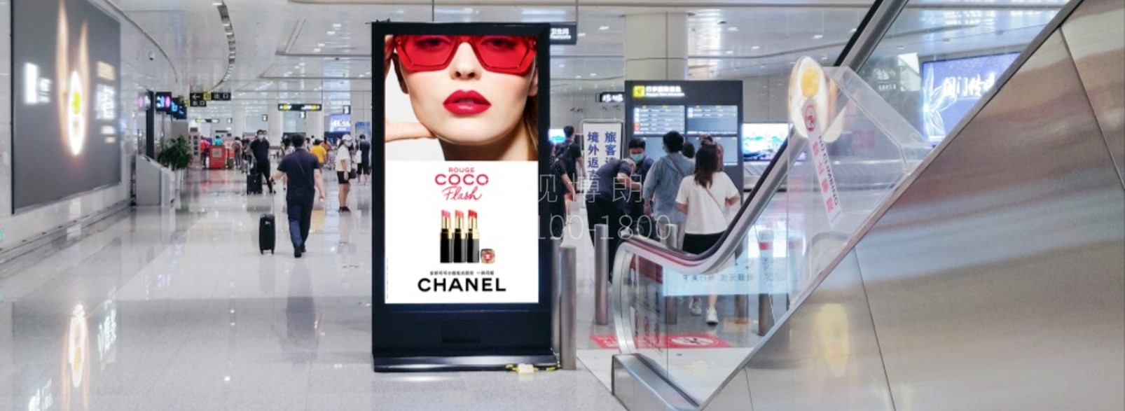 长春龙嘉机场广告-到达通廊刷屏套装