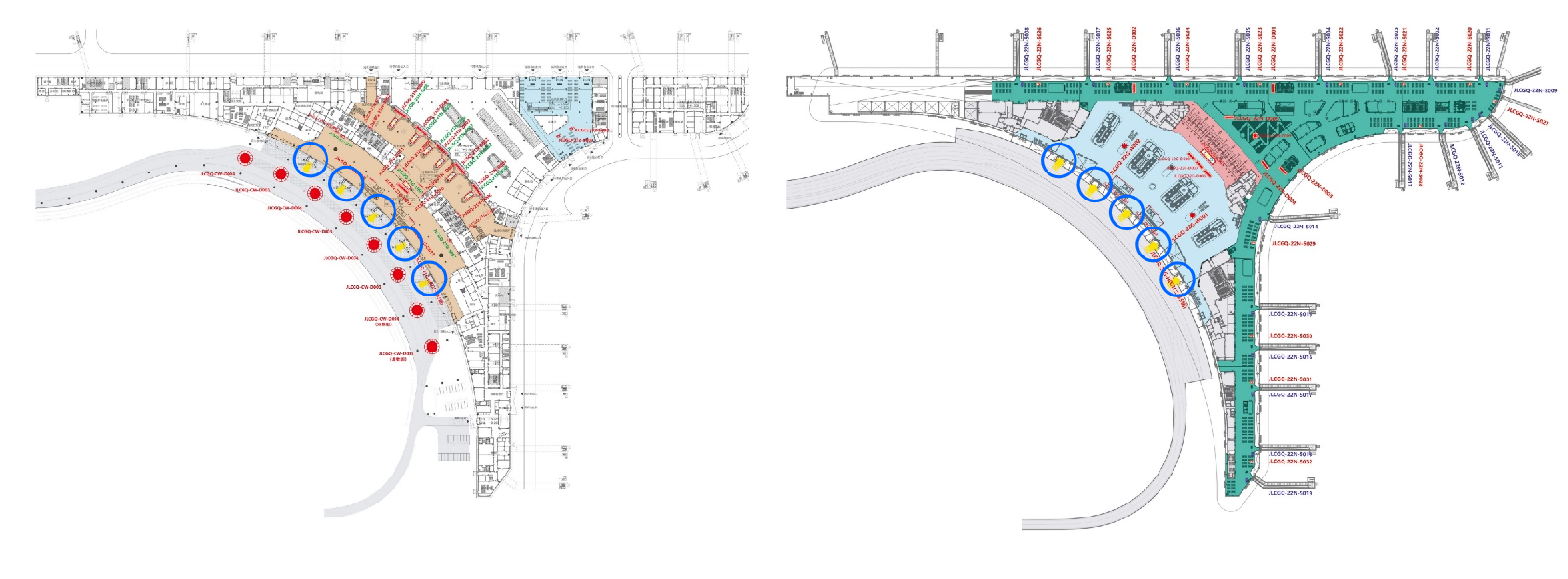 长春龙嘉机场广告-全覆盖防撞贴套装H002/3位置图