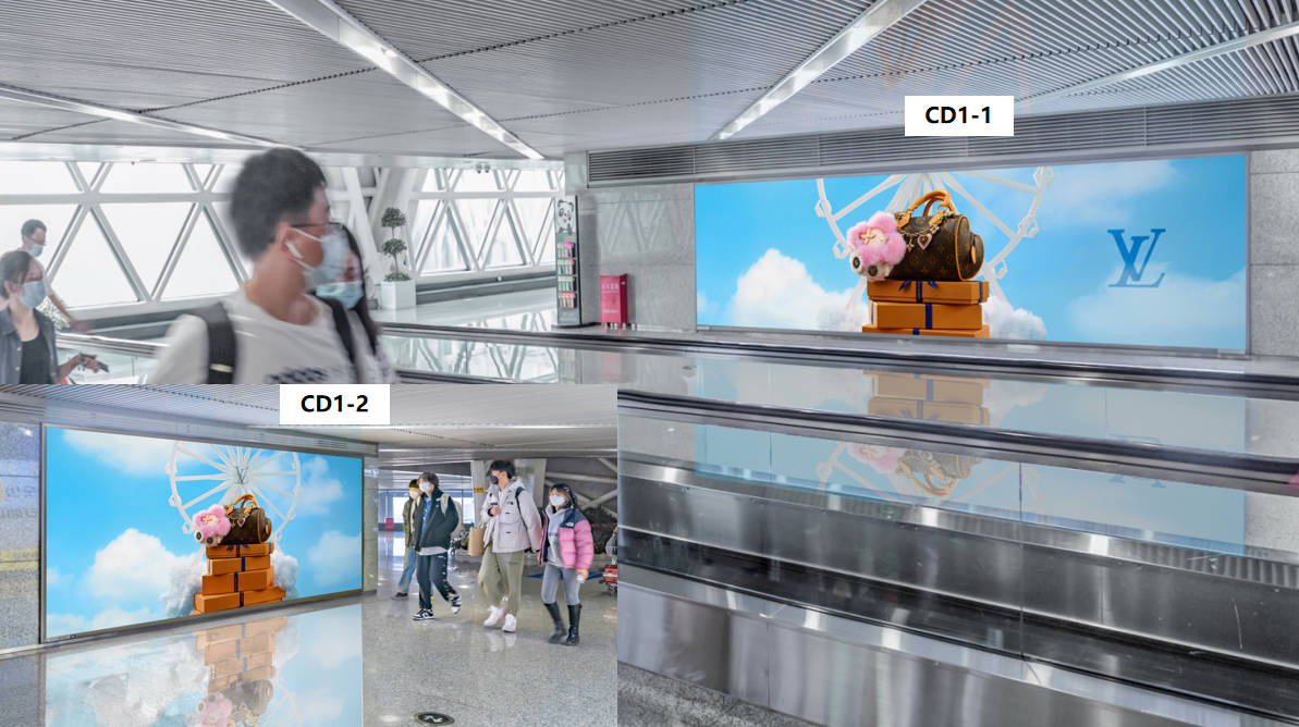 Chengdu Airport Advertising-T2 Domestic Arrival Corridor Lightbox Set 1